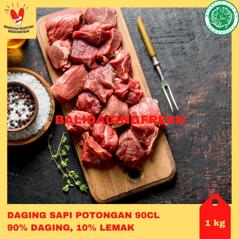 

Daging Rendang Lokal Grade A 1 kg / Daging Sapi Segar / Tetelan Super