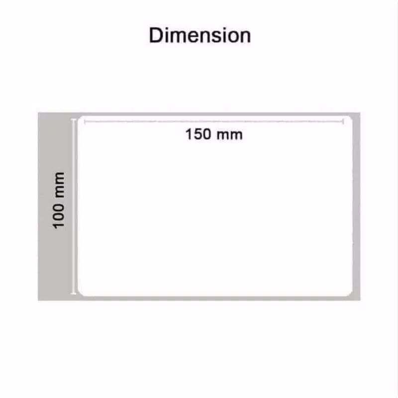 LABEL BARCODE 100 X 150 mm KERTAS STICKER DIRECT THERMAL 100x150 mm ISI 250 pcs