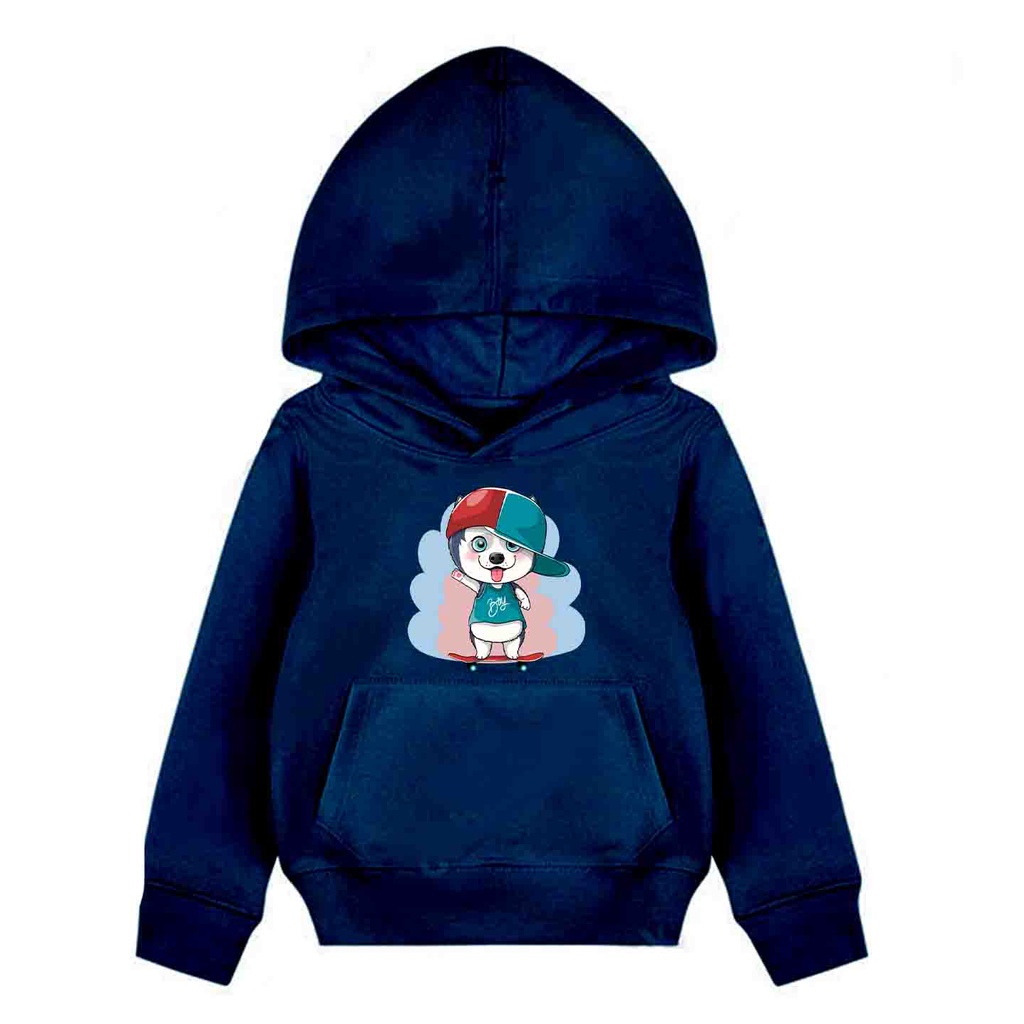 Hoodie Anak Skate Wolf Sweater Pakaian Fleece Anak M - XL