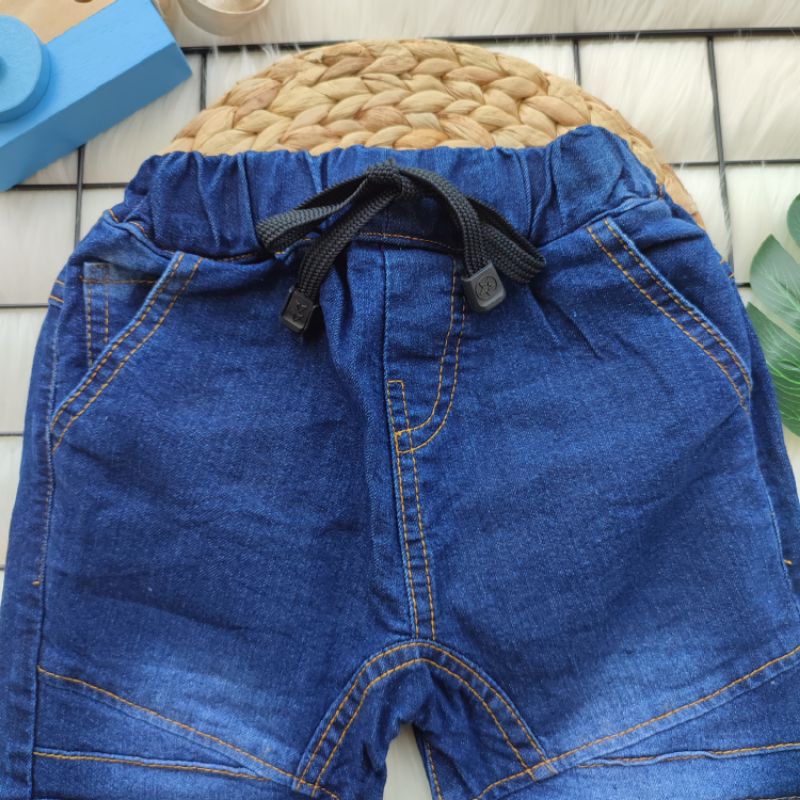 Celana panjang jeans jogger anak laki laki streach , bawahan denim anak rider