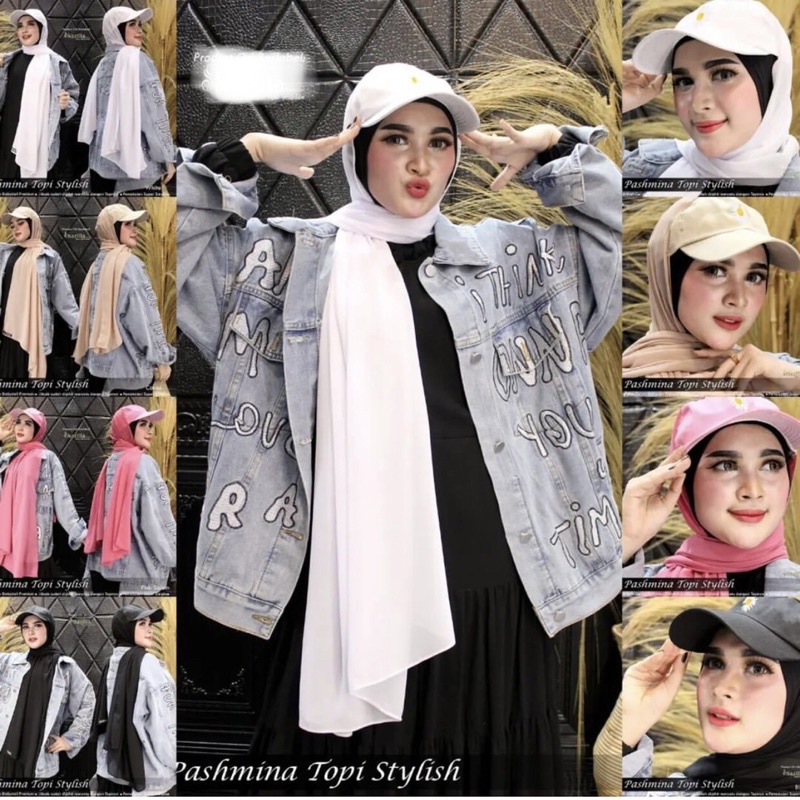 PASHMINA TOPI/NEW ARIVAL PASTOP CERUTY BABYDOLL/PASHMINA SET TOPI TERBARU DAN TERMURAH