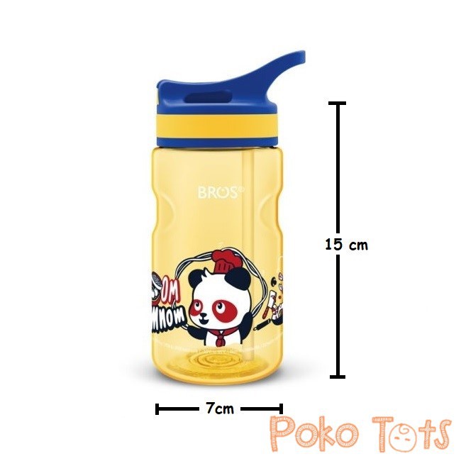 BROS Bottle Flip 450ml Botol Minum Anak Sedotan WHS