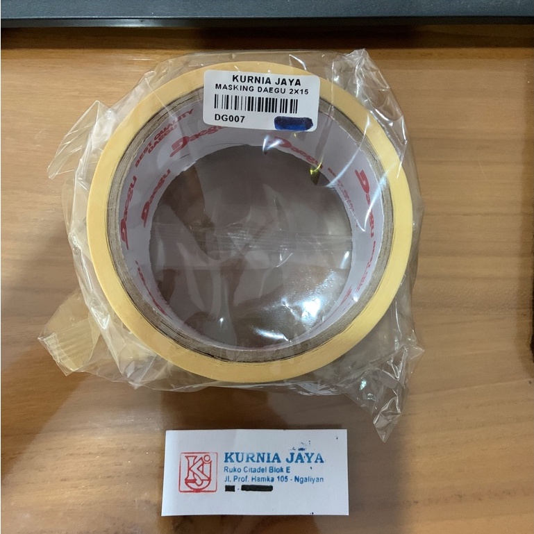

DAEGU Lakban Kertas Isolasi Solasi Masking Tape 2 inch (48mmx15m) murah berkualitas