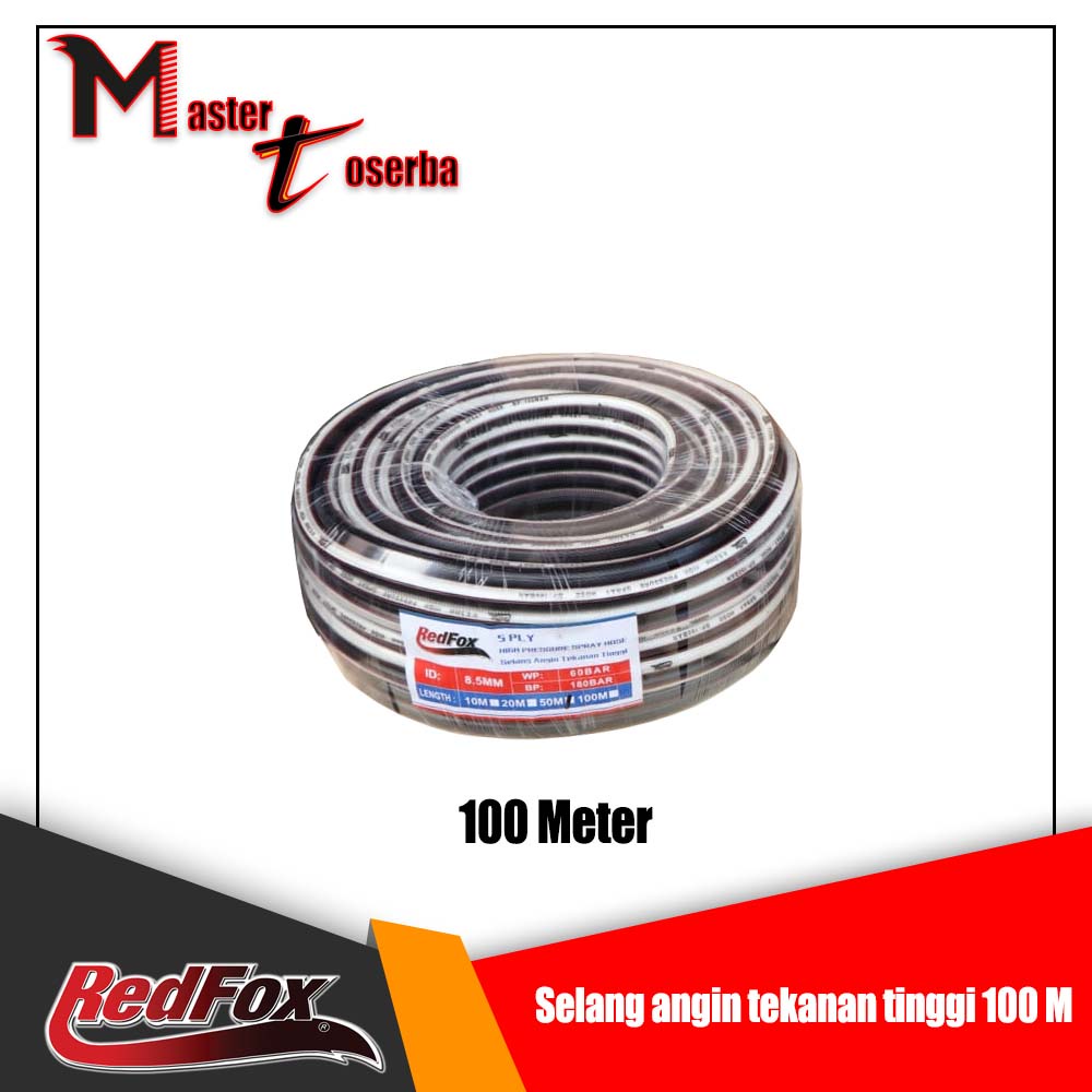 Selang kompresor Angin Tekanan Tinggi 100 Meter REDFOX
