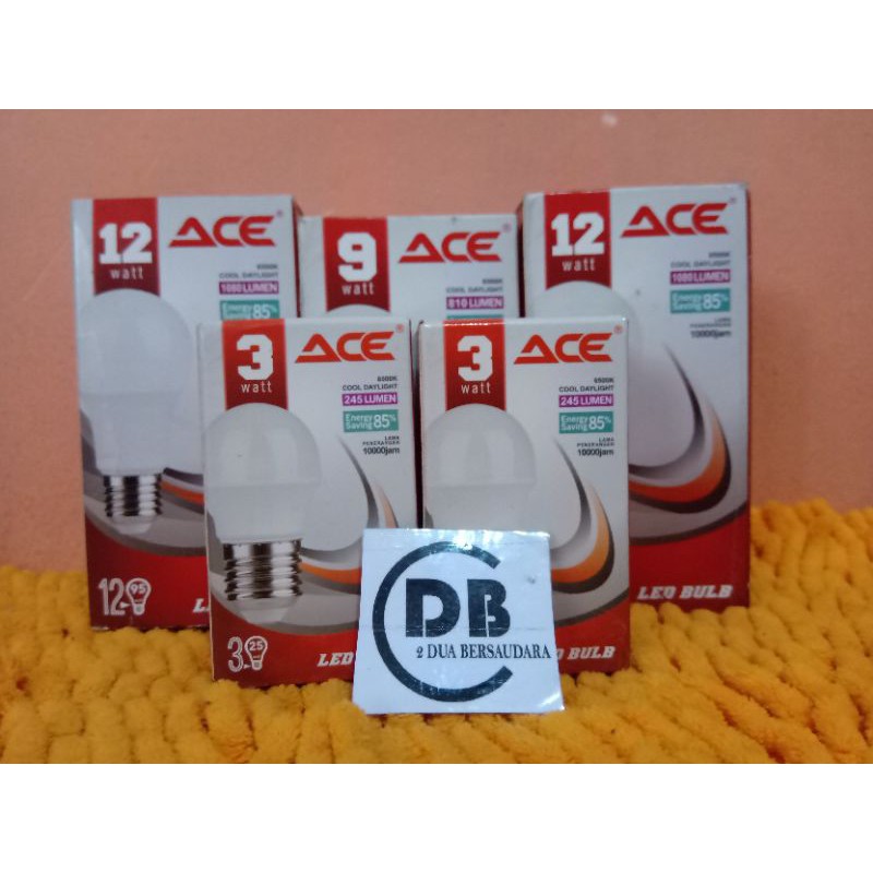 Bohlam Lampu LED Bulb ACE 5 Watt - Lampu LED Bulb Ace 5watt