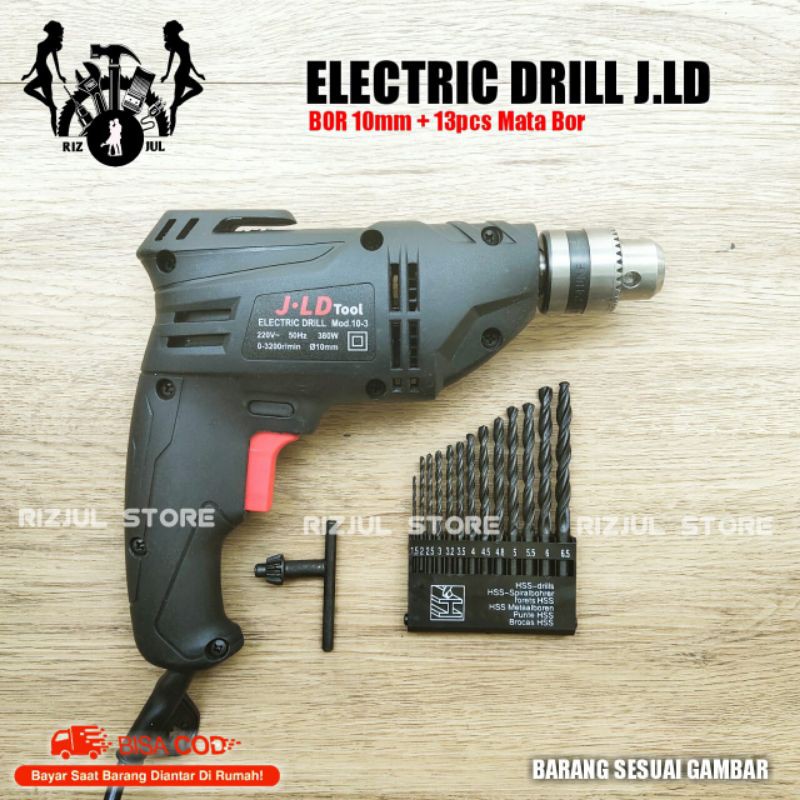 BOR JLD 10MM LENGKAP DENGAN MATA BOR JLD TOOLS BOR JLD BISA BOLAK BALIK