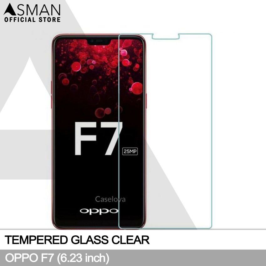 Tempered Glass OPPO F7 (6.23&quot;) | Anti Gores Pelindung Layar Kaca - Bening