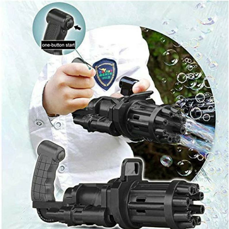 Gatling bubble gun machine