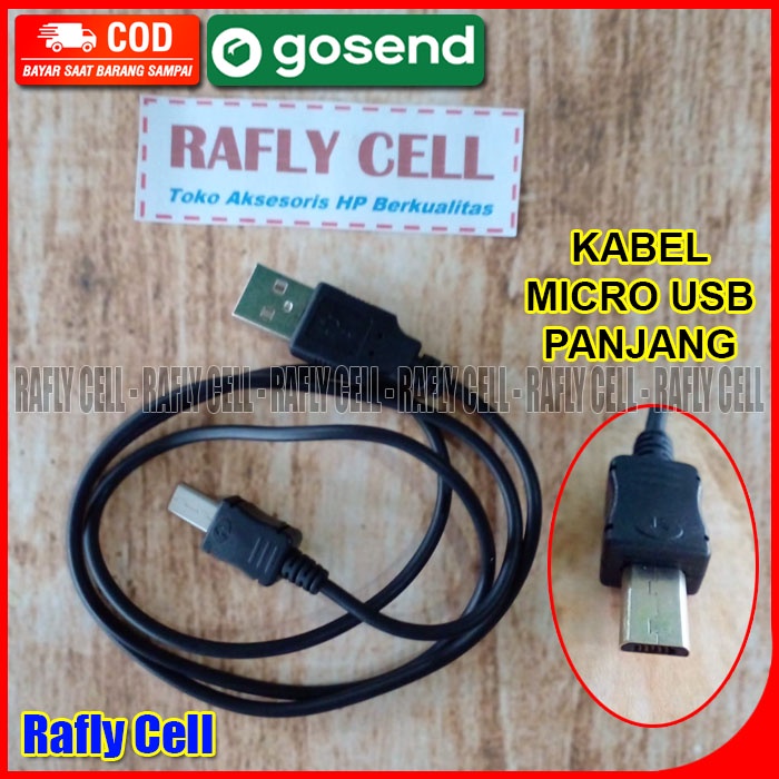 Kabel Charger Colokan Micro USB Panjang Buat HP Prince C15 GPlus G110 Runbo X1 PC3 PC398 PC10 B81 B1