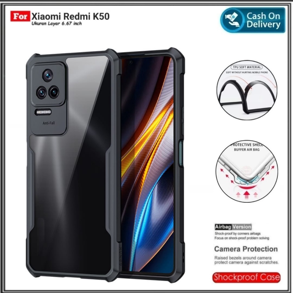 Case Xiaomi Redmi K50 K50 PRO K40S K50 GAMING Hard Soft Transparan Casing Fusion And Cover