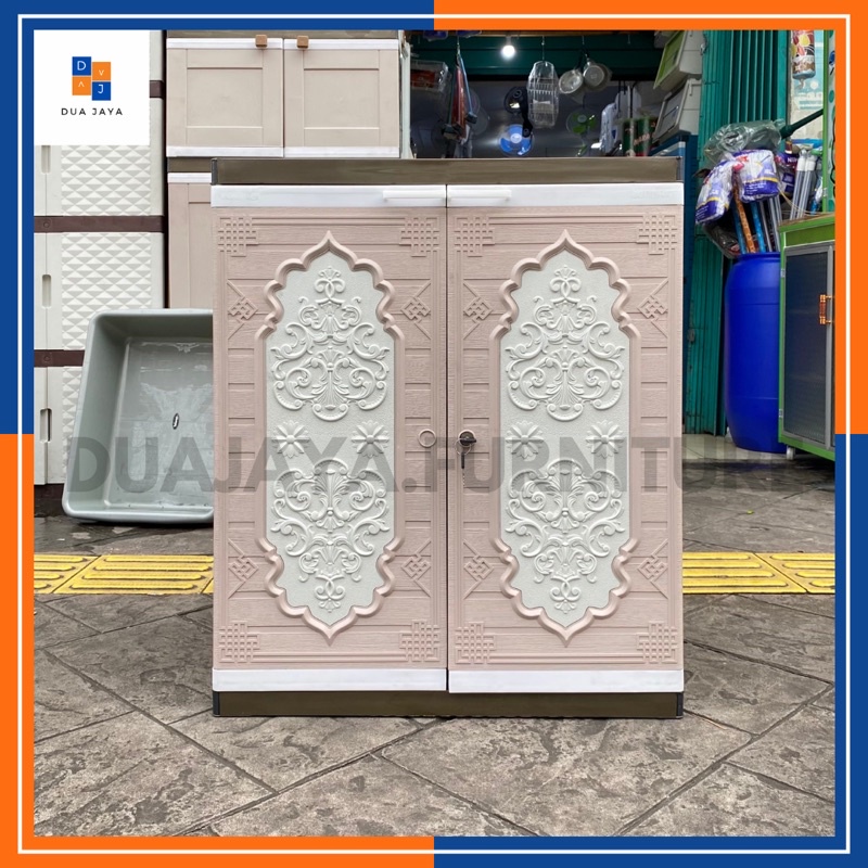 LEMARI PAKAIAN KUNCI GRAND CLUB MINI 2 SUSUN LEMARI PLASTIK SERBAGUNA CABINET LACI MINIMALIS LEMARI 