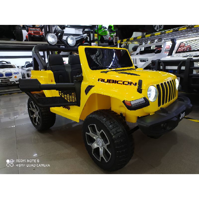 Mobil Aki Anak Jeep Rubicon Lisensi Yellow