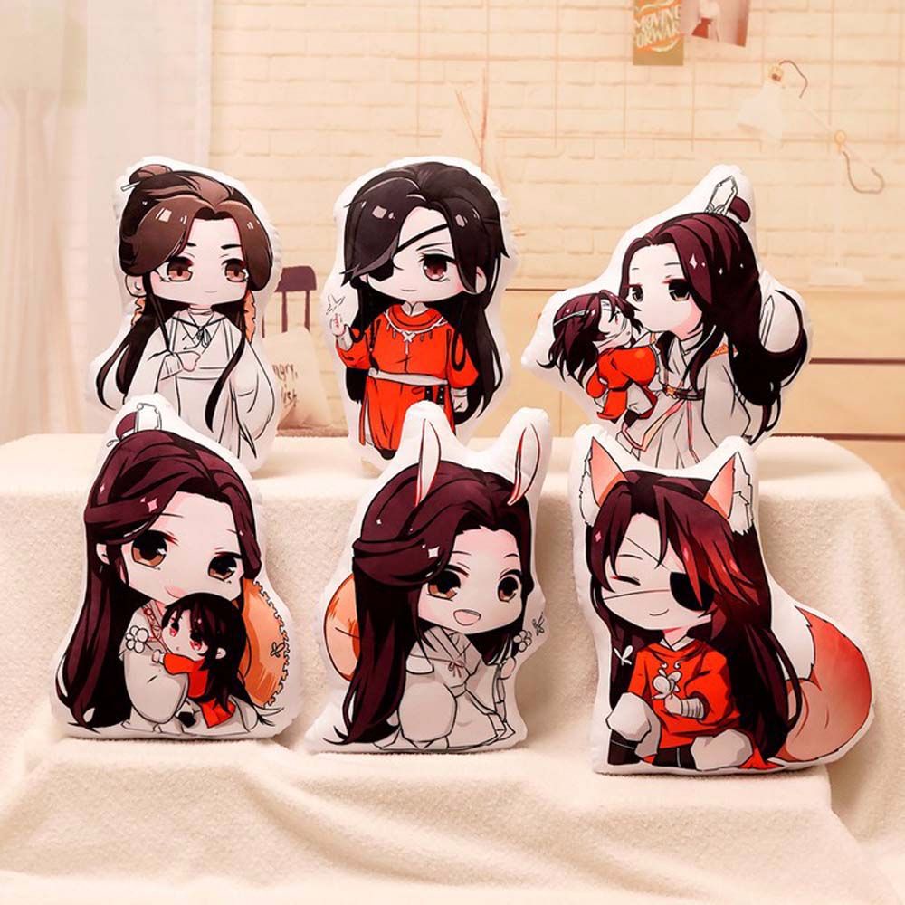 Needway  45cm Heaven Official's Blessing Anime Plush Toys Tian Guan Ci Fu Xie Lian Anime Dolls Cartoon Stuffed Pillow Hua Cheng Soft Toy Stuffed Toys