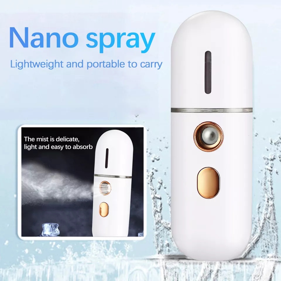 New Perawatan Wajah Mini Portable  Nano Spray USB Mist Sprayer Pelembab Wajah Alibaba1688