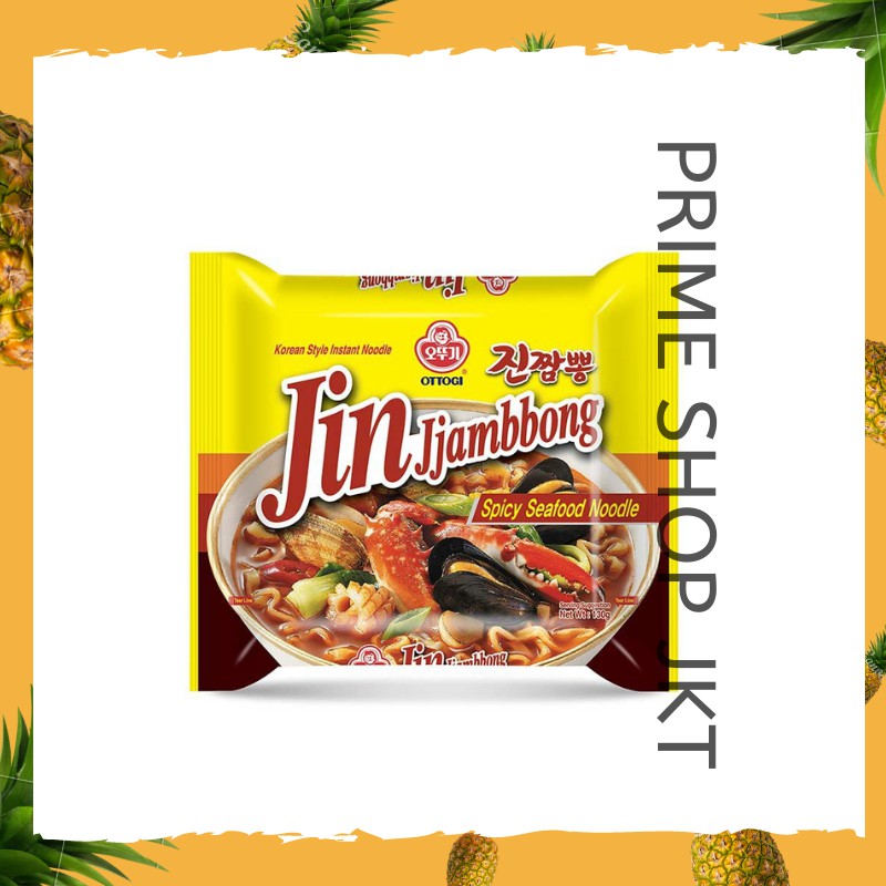 Ottogi Korea Jin Jampong Ramyeon Hot Spicy Seafood - Mie Kuah Korea Seafood