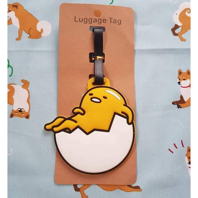 Gantungan gudetama luggage tag
