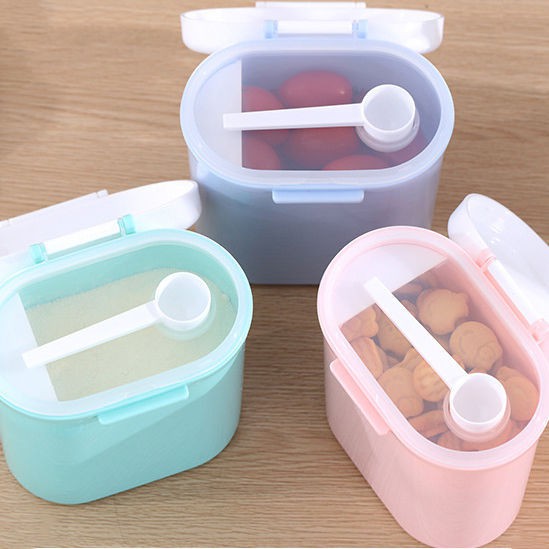 WJ906 Tempat Susu Kotak Penyimpanan Susu Bubuk Bayi Portable Sealed Ukuran Besar