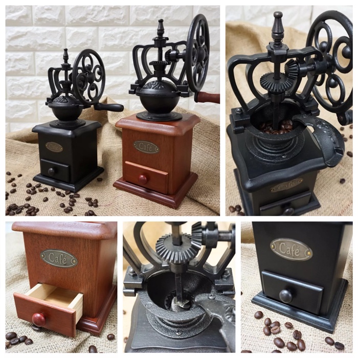 Gilingan Kopi Manual Alat Kopi Manual Coffee Grinder Cafe Black Classic