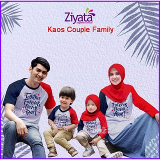  KAOS  COUPLE  KELUARGA RAGLAN  TERBARU SERU ZIYATA zT037 