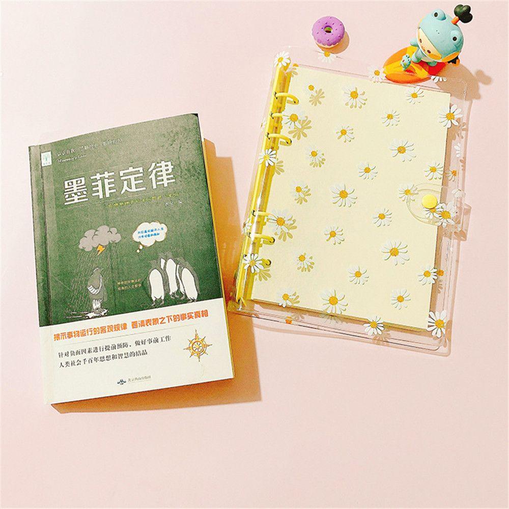 Nanas Transparan Folder PVC Penyimpanan Perlengkapan Sekolah File Notebook Binder