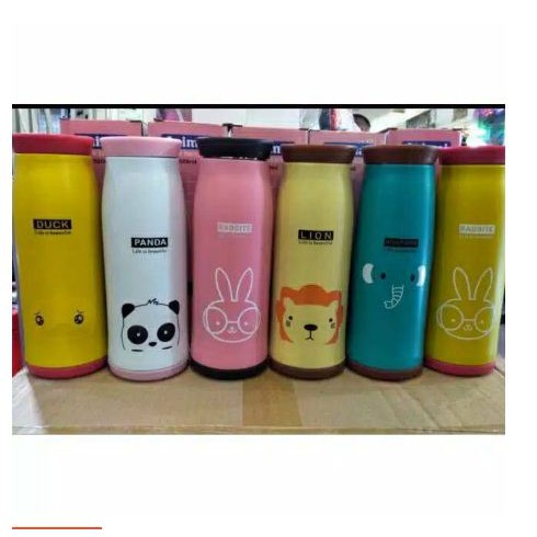 Botol Minum Termos Animal 500 ml Termos Karakter Animal 500 ML harga Grosir atau Eceran