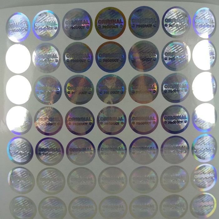 

Stiker Hologram Original Mutiara Silver segel kosmetik label murah