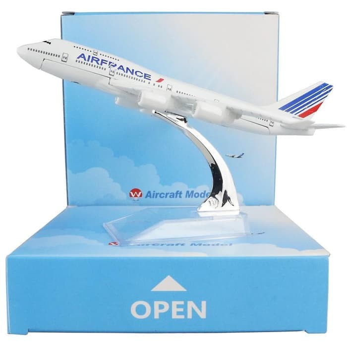 Promo! MINIATUR DIECAST PESAWAT AIRFRANCE PAJANGAN HIASAN PESAWAT Murah!