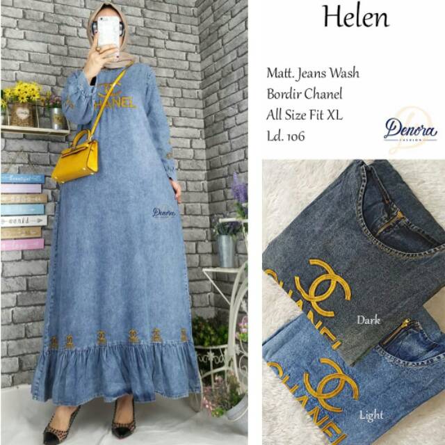 Helen Dress Jeans Wash by Denora