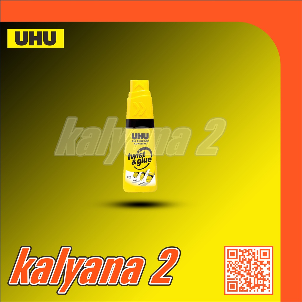 

Lem / Perekat Serbaguna / All Purpose Adhesive UHU Twist & Glue 35 ml