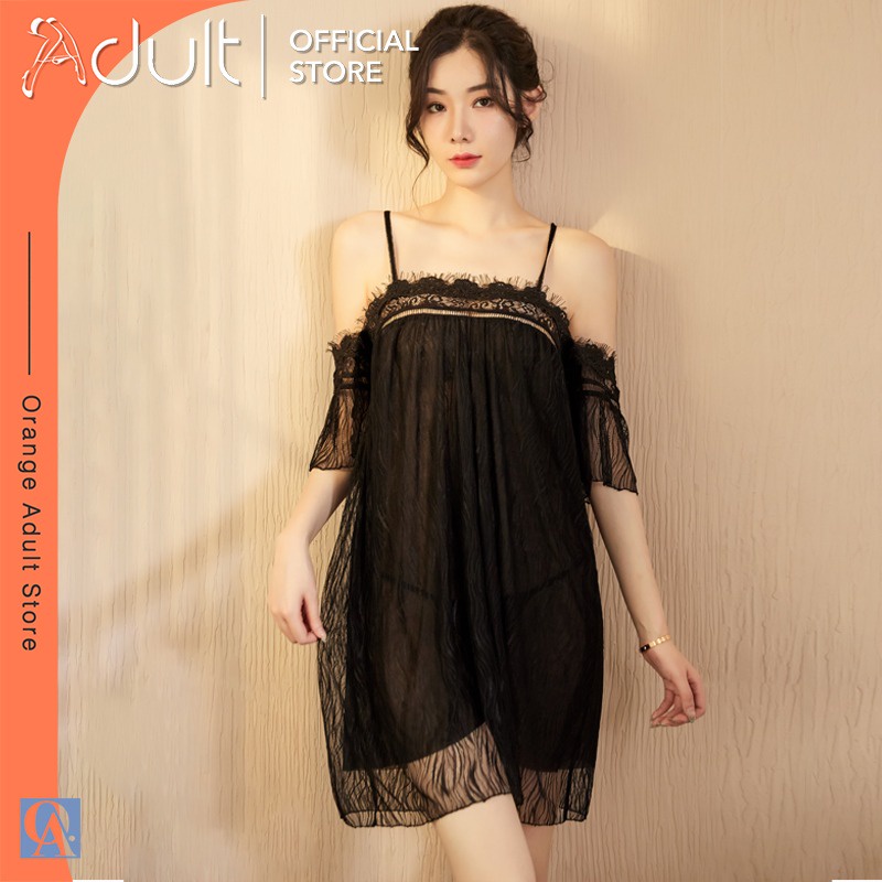 ORANGE ADULT Lingerie Hot Sexy / Lingerie Seksi Baju Tidur Dewasa Wanita / Gaun Seksi Elegan Renda 5300