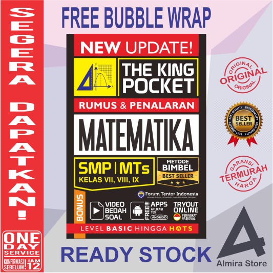 Terbaru The King Pocket Rumus Dan Penalaran Matematika Smp Mts