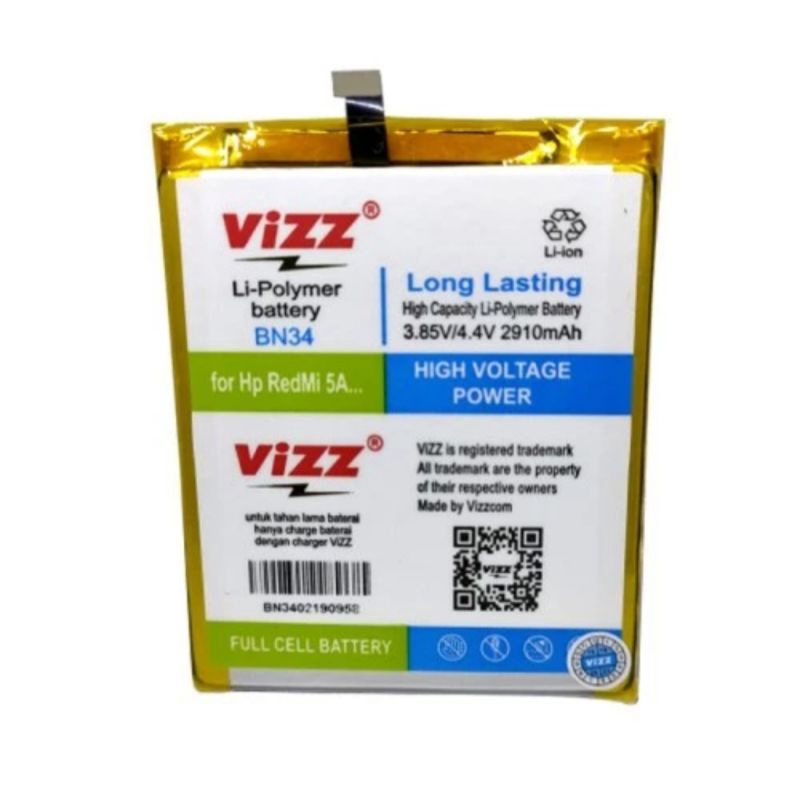 Baterai Original Vizz Double Power BN34