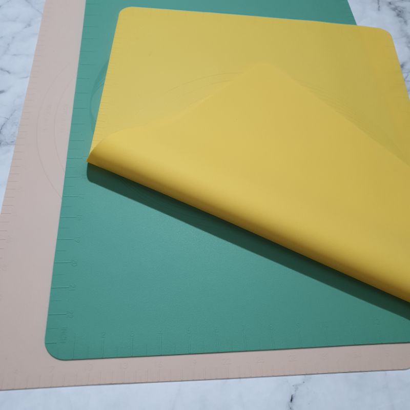 premium DOFF Silicone kneading dough mat / silmat / silicone mat / alas ulen kue roti