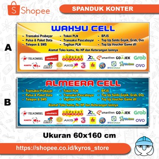 Spanduk Konter Hp Loket Pembayaran 2x1 Meter Shopee Indonesia
