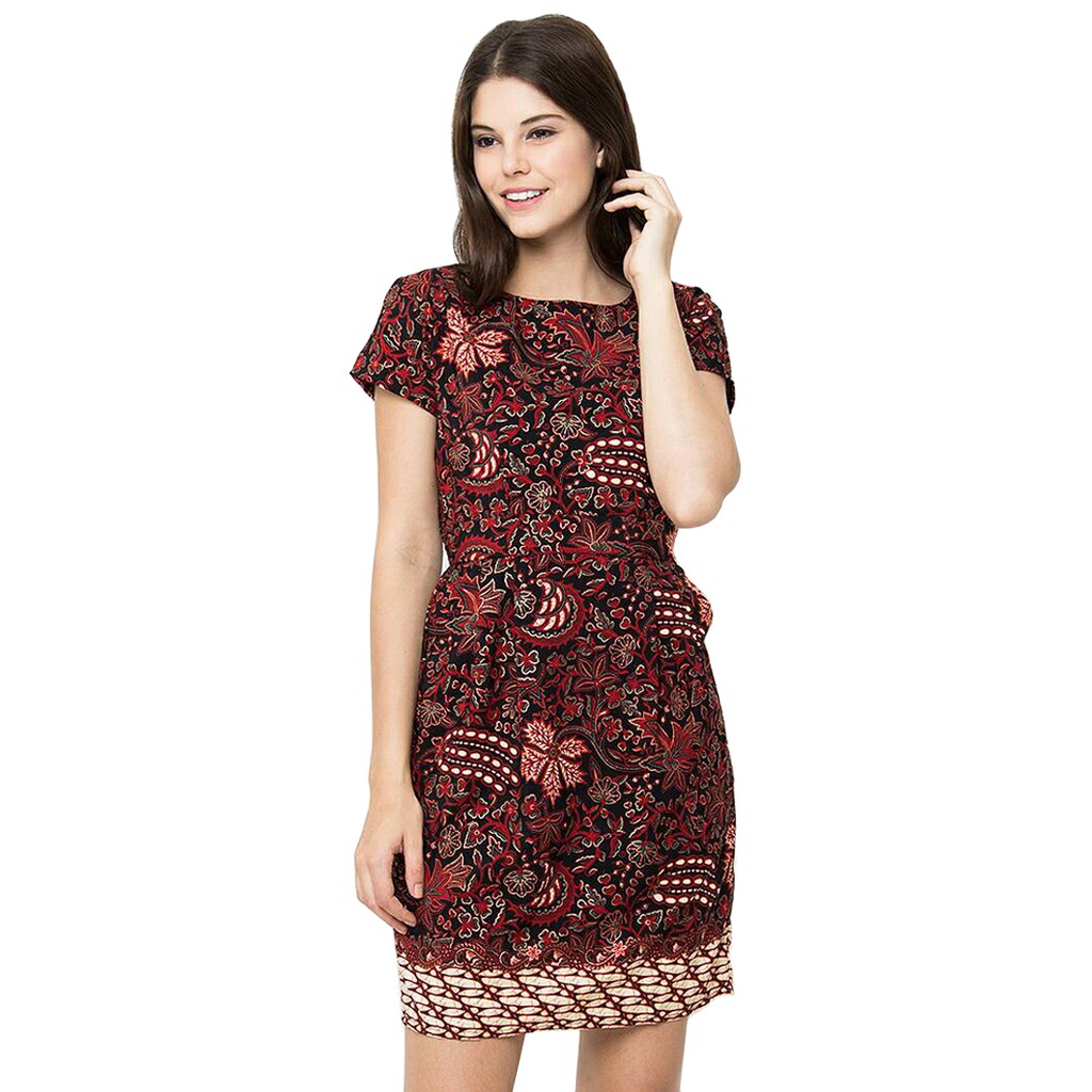 Batik Flike Store Couple Set Pria dan Wanita Red Lovers