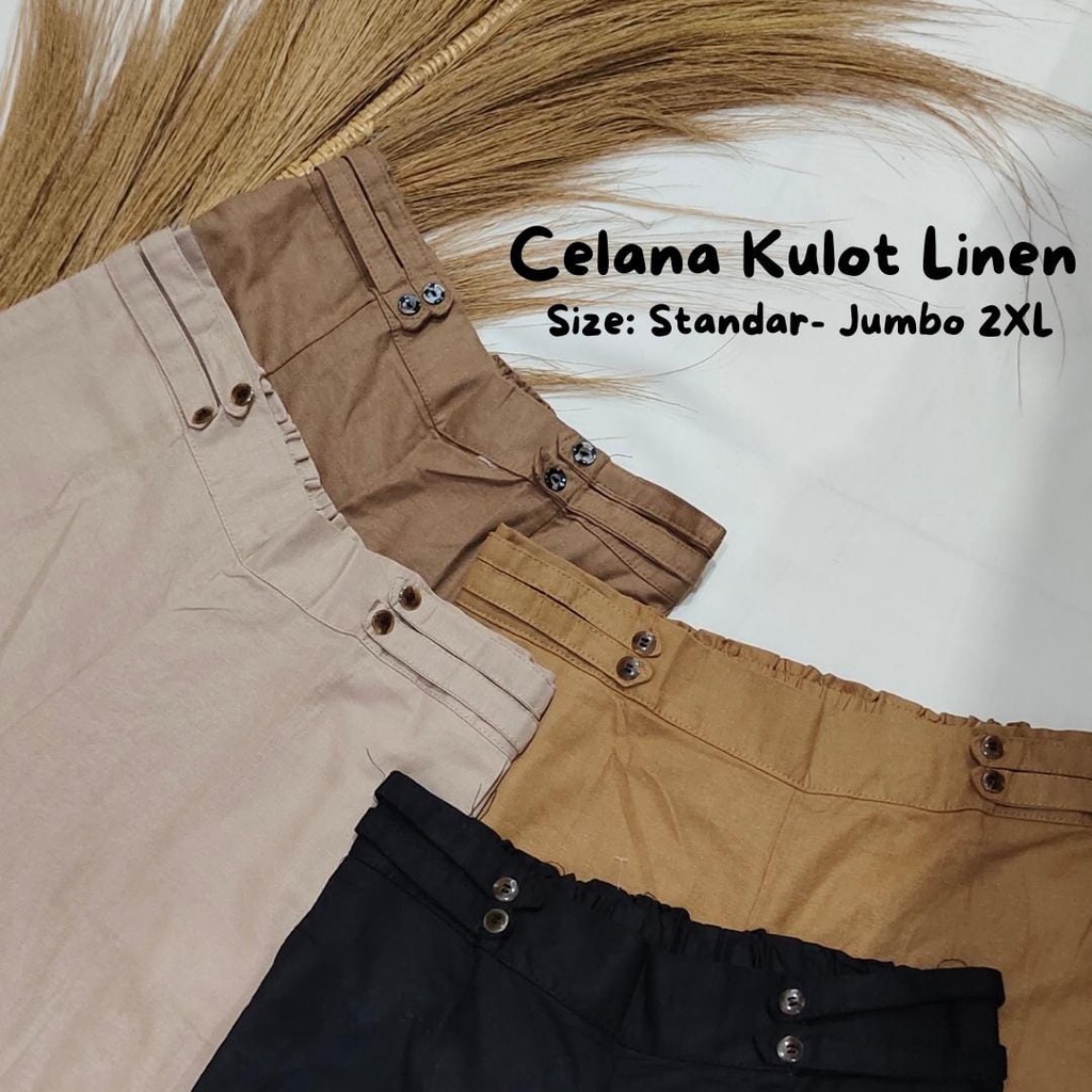 Kulot Jumbo Linen Wanita Remaja Kekinian XXL