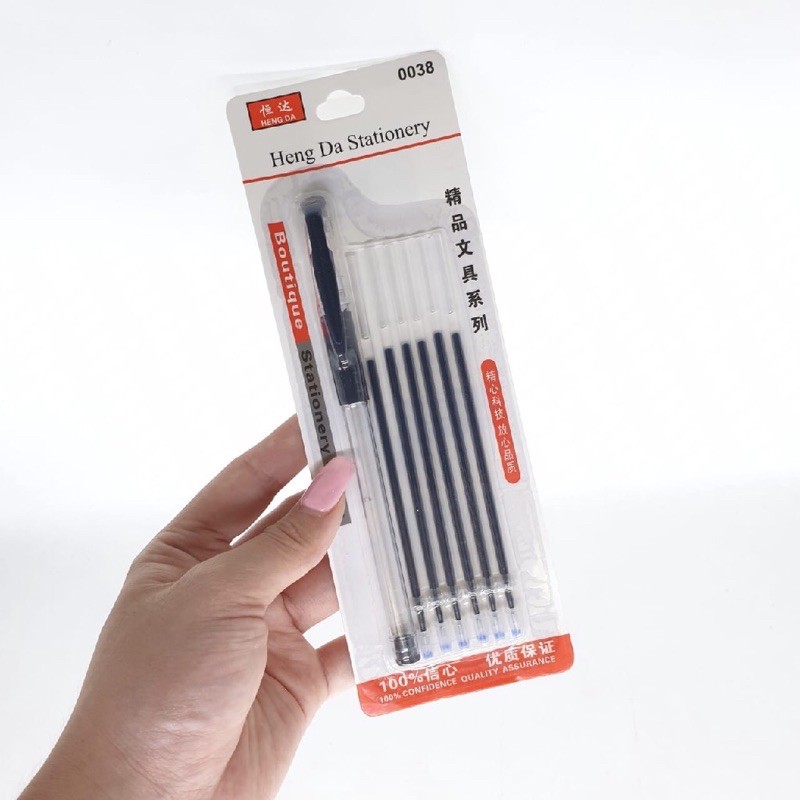 

pulpen gel with 5 refill