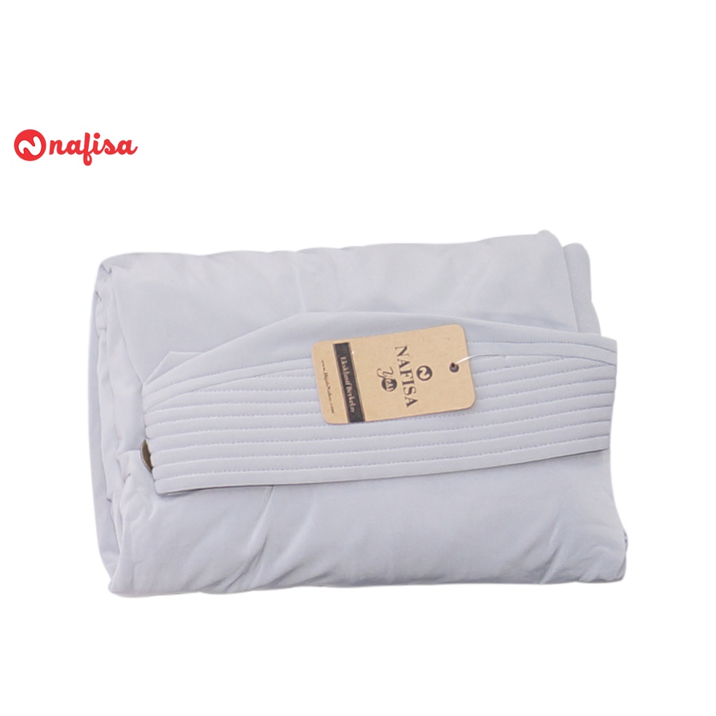 Nafisa Belvana - Jilbab Instan Jumbo Syar'i (Size L & XL)-ABU MUDA