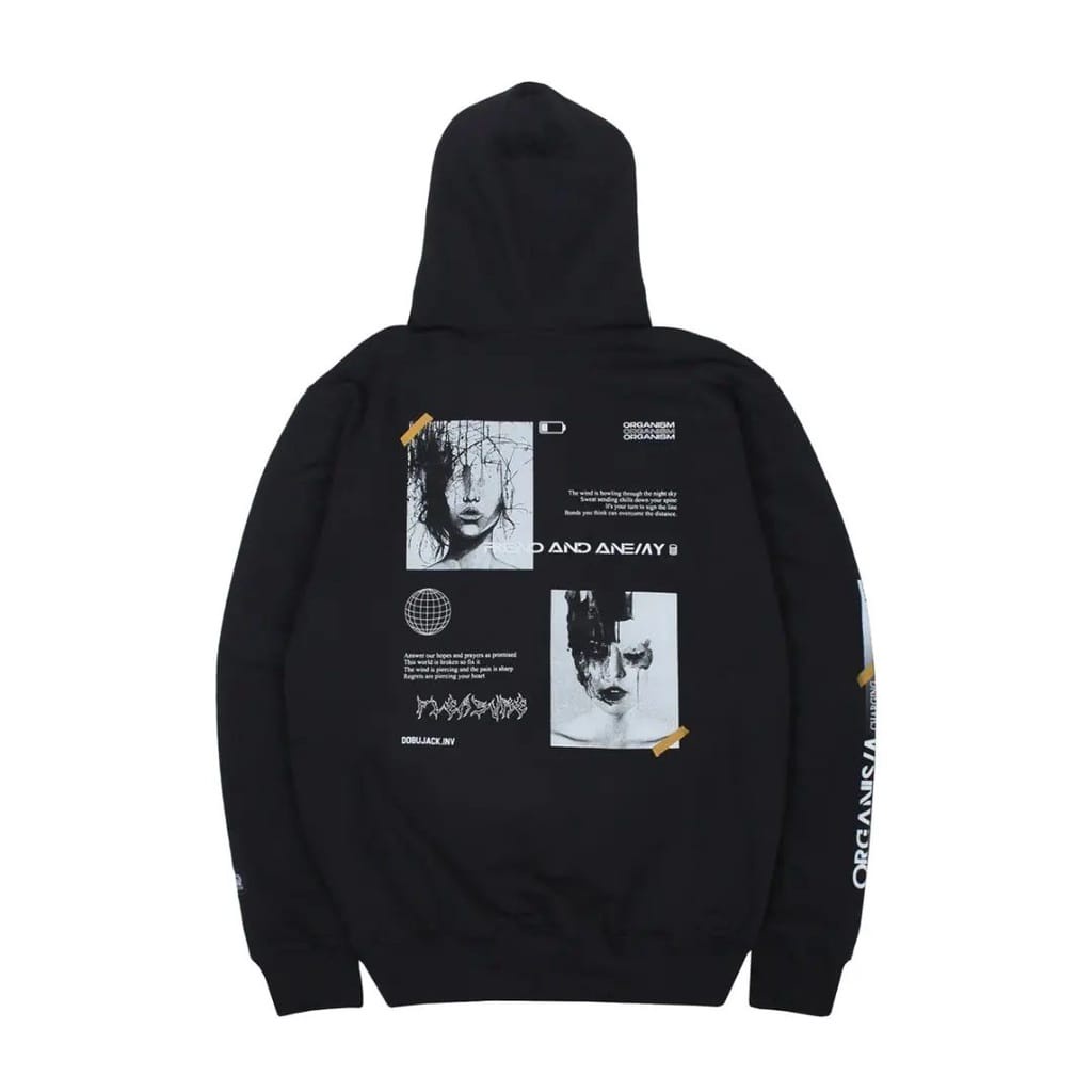 Dobujack Organism Black Hoodie / HOODIE DOBUJACK TERBARU / HOODIE DOBUJACK PRIA / WANITA / HOODIE DO