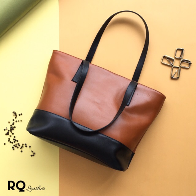 Tas kulit garut tote bag