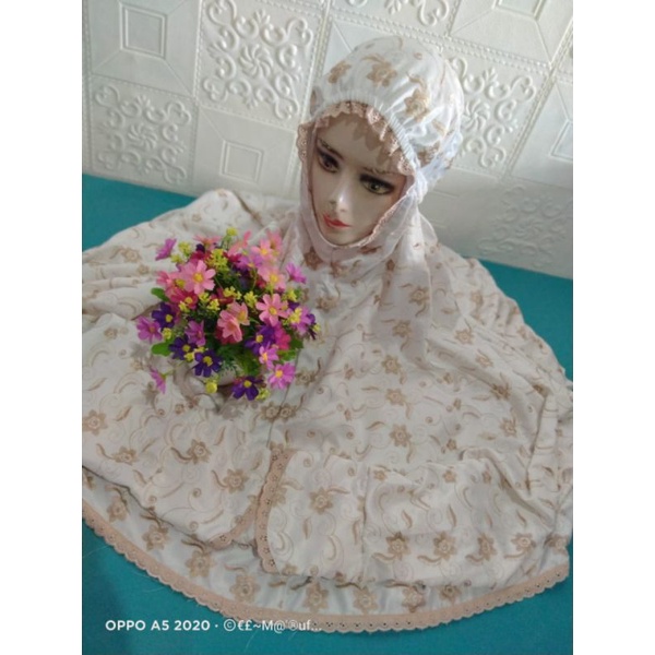 Mukena Terusan Sutra Jepang Dewasa