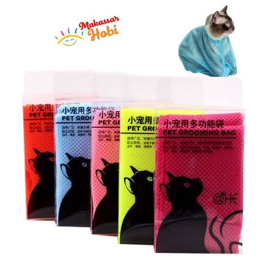 Pet Grooming Bag Kantong Kantung Mandi Grooming Kucing Anjing Hewan