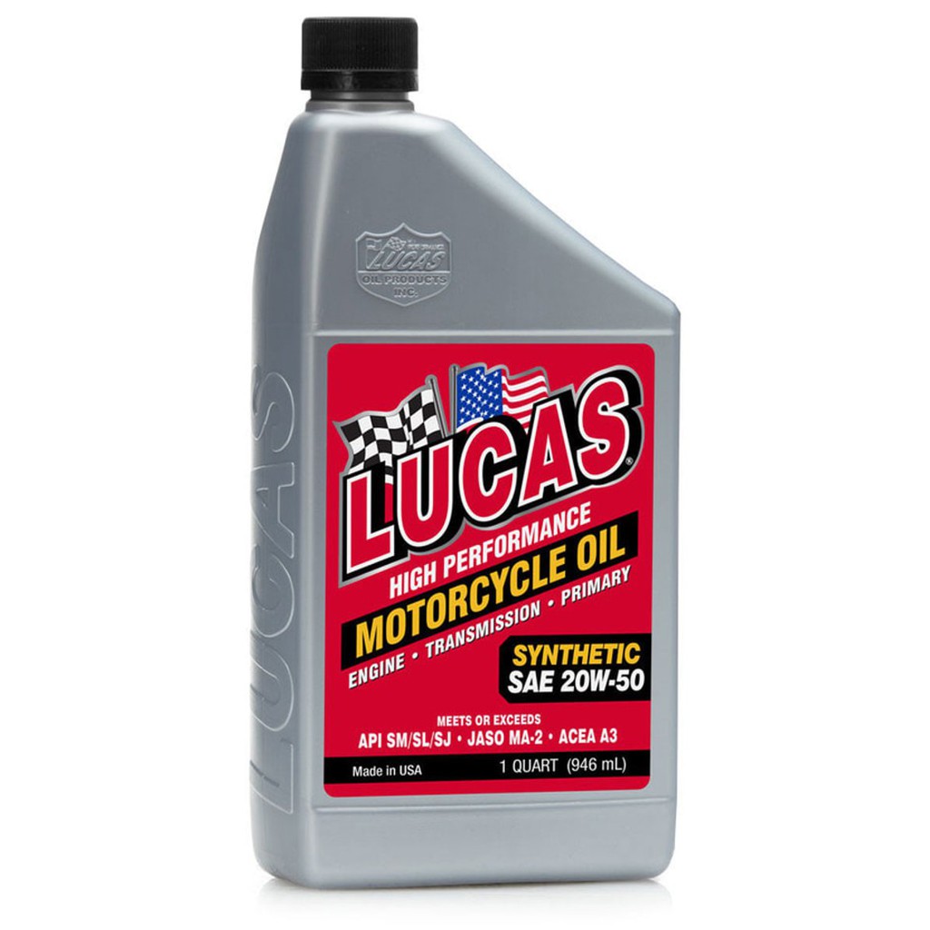 DISKON Lucas Synthetic Motorcycle Oil 20W 50 Oli Sintetik Motor