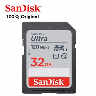 SANDISK SDCARD SDHC ULTRA 32GB 120MB/S CLASS 10 - SANDISK SD CARD ULTRA SDHC 32 GB 120 MBPS ORIGINAL