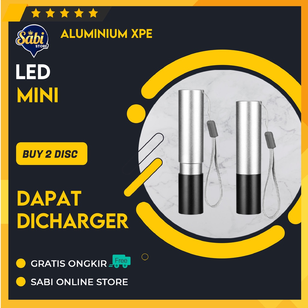 SENTER LED MINI SAKU / DAPAT DICHARGER / CEK MESIN TEKNISI PABRIK