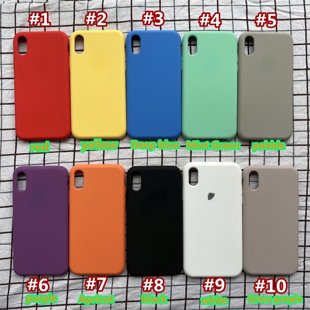 Case Bahan Silikon Untuk 6 6s 7 8 Plus X XS XR XS Max 11 11 Pro 11 Pro Max iP SE2020