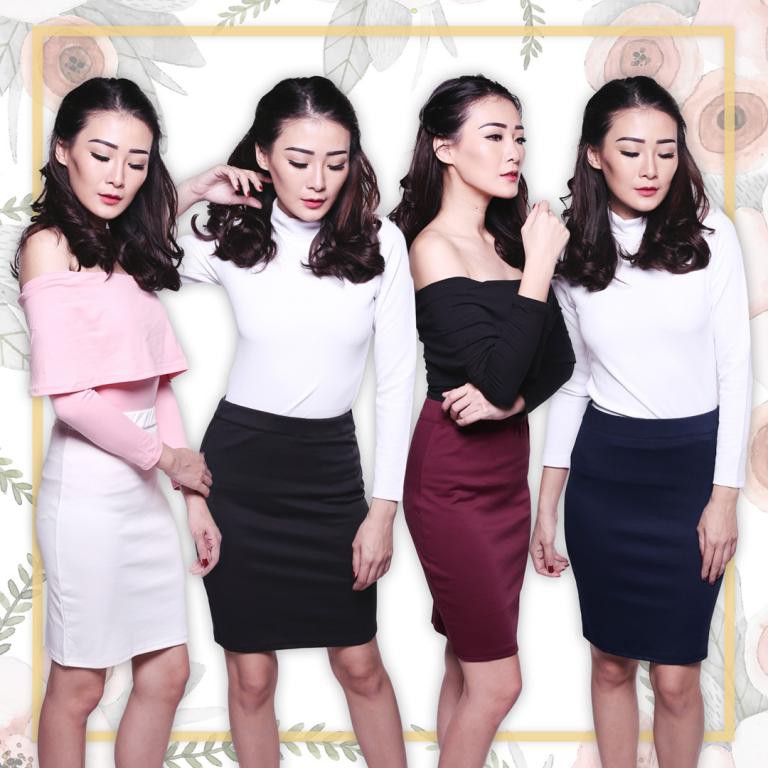 PREMIUM BASIC PENCIL SKIRT (ROK PENSIL)