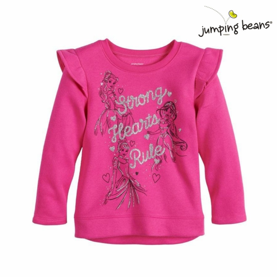 Kaos Baju Sweatshirt Anak Perempuan Jumping Beans Disney Princess Pink 3y 4y 5y / Kado Baju Kaos Ana