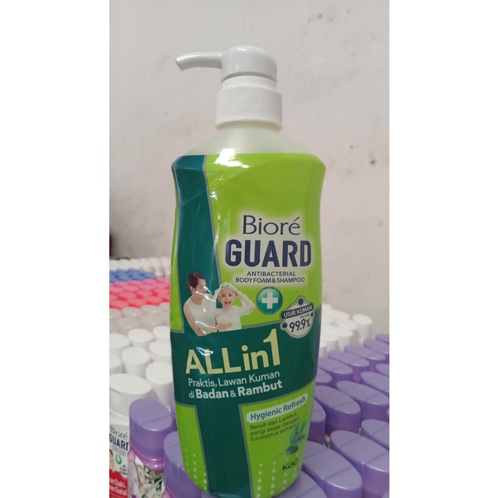 BIORE GUARD ANTIBACTERIAL BODY FOAM &amp; SHAMPOO ALL IN 1 550 ML