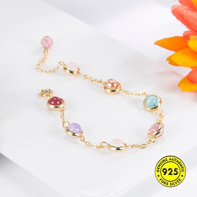 Gelang Manik-Manik Keberuntungan Warna Pelangi Untuk Wanita